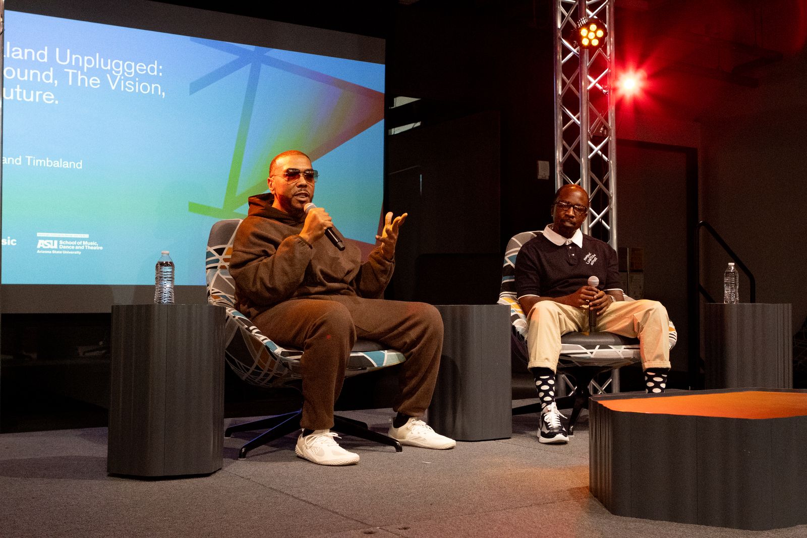 Timbaland on stage at ASUPROX 2025