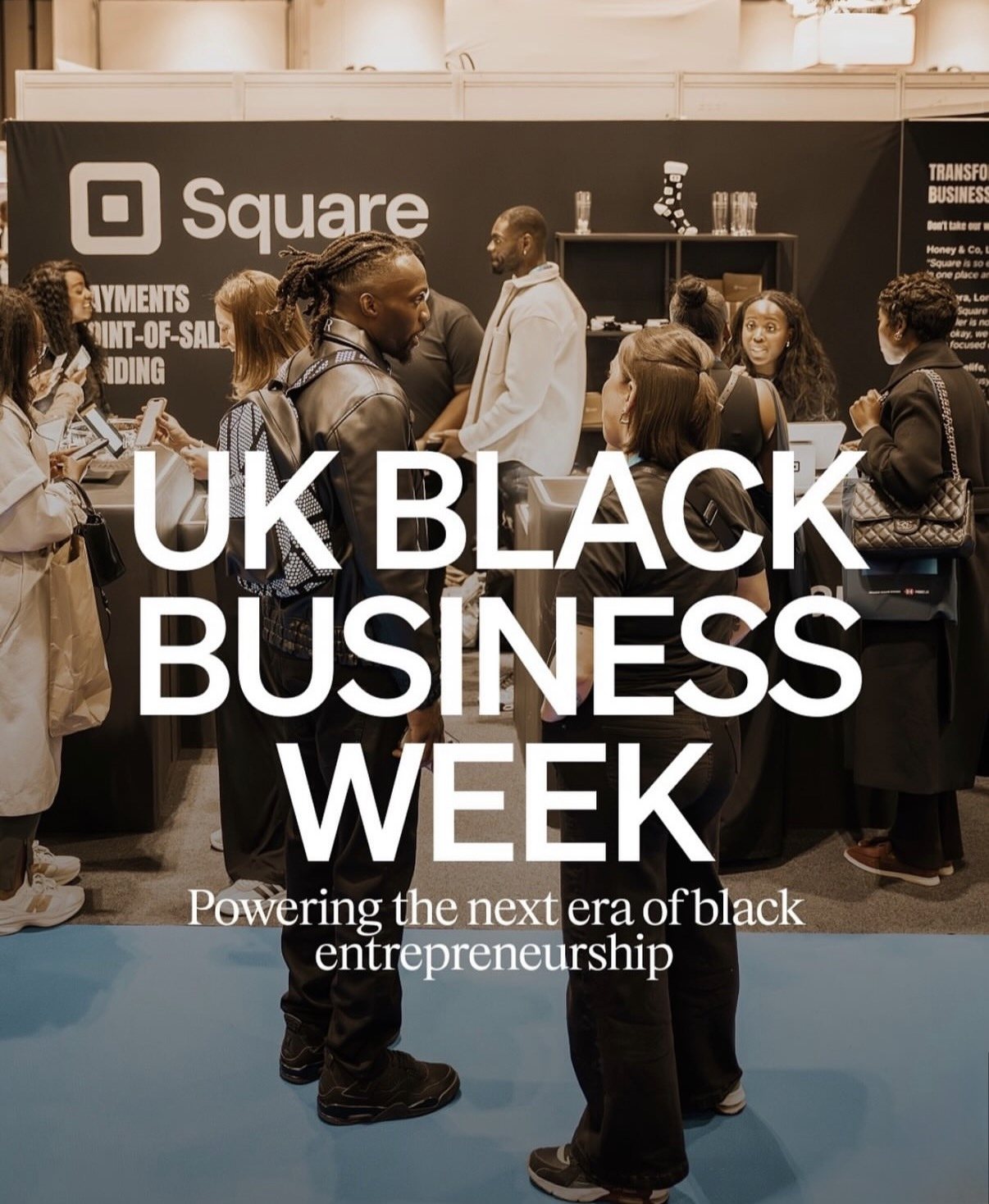 Business owners at the Square booth during UK Black Business Week in London